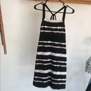 Tie Dye Black&White Summer Dress